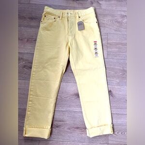 Brand New Yellow Levi’s 501 Jeans